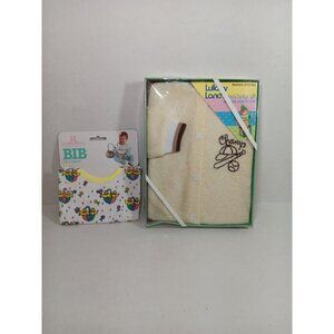 Vtg Lullaby Land Champ Sleep And Play Plus Bib Keepsake Box Newborn Gift
